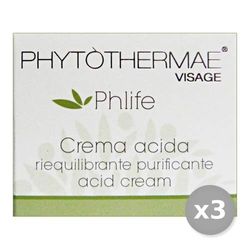 Phytothermae Set 3 Crema ACIDA PURIFIC.50 Ml. 60065X Cura del Viso, Multicolore, Unica