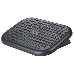D.RECT 9020 Reposapiés de Plástico Ajustable en Altura | Escritorio, Mesa | Asiento Cómodo | 45 x 33 cm Negro