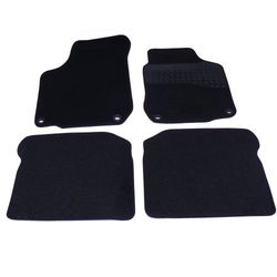 Sakura Mat Set for Carpet with Rubber Heelpad VW Beetle to 05 - Black
