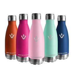 Vikaster Borraccia termica, 350ml Borraccia, Borraccia acciaio inox Mantiene Caldo per 12 Ore/Freddo 24 Ore, Borracce Senza Perdite, Borraccia Adatto Bambini, Adulto, Scuola, Outdoor