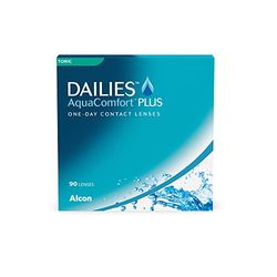 Dailies AquaComfort Plus Toric Lenti a Contatto Giornaliere, 90 Lenti, BC 8.8 mm, DIA 14.4 mm, CYL -0.75, Asse 160, -1 Diopt