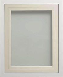 Frame Company Webber White with Ivory V-Groove Mount, A4 for 9x6 inch