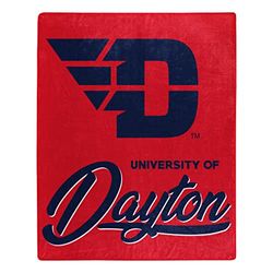 Northwest NCAA Dayton Flyers Couverture Raschel Unisexe pour Adulte, 127 x 152,4 cm, Signature