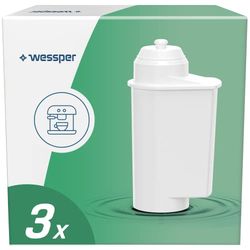 Wessper Cartuchos de filtro de agua para cafetera, compatibles con cafeteras automáticas Brita Intenza, Siemens EQ EQ6 Series Plus S700 TZ70003, Bosch, 3 unidades