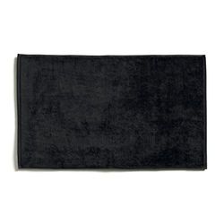 Möve Bamboo Luxe Tapis de Bain 50% coton/50% Viscose en Cellulose de Bambou Noir 50 x 80 cm