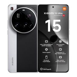 Xiaomi 15 smartfonów Ultra, 16 + 512 GB, srebrny, Leica Summilux, czujnik główny 1 cal, 200 MP, bateria 5,410 mAh, HyperCharge 90 W, hyperAI (ładowarka nie wchodzi w zakres dostawy)