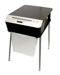 Bonsaii 510909 Doc Shred Fit Destructeur de documents | Table d'imprimante | Coupe croisée | 7 feuilles | 10 litres | Taille des particules 4 x 40 mm (P-4) | Dimensions (L x l x H en cm) : 41 x 54 x