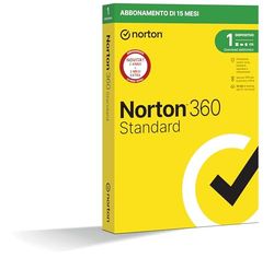 Norton 360 Standard 2024, Antivirus per 1 dispositivo, Licenza di 15 mesi, PC, Mac, tablet e smartphone