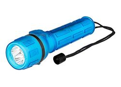 POLY POOL – PP3150 mini LED-ficklampa 18 lm – bärbar lampa räckvidd 30 m, perfekt för camping och vandring – uppladdningsbar nödlampa med halkfritt handtag och handledsrem