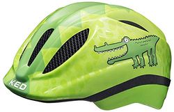 KED HELMETS Meggy II Trend Casque Vélo/E-Bike/VTT/VTC Jeunesse Unisexe, Green Croco, S/M (49-53cm)