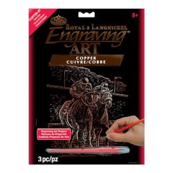 Royal & Langnickel COPF28 Feuille de cuivre 8" x 10" Course de Chevaux