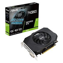 ASUS Graphics Card NVIDIA GeForce GTX 1650|4GB|GDDR6X|128bit|PCIE 3.0 16x|GPU 1410MHz|Dual Slot Fansink|1xDVI-D|1xHDMI|1xDisplayPort|PH-GTX1650-O4GD6-P-V2