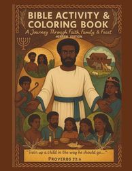 Bible Activity and Coloring Book: A Journey Through Faith, Family, & Feast - Hebrew Edition