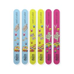 Wet n Wild Alice in Wonderland 'Where Am I?', Set di 6 Lime per Unghie Colorate, Set per la Cura delle Unghie Versatile per dare Forma e Pulire i Bordi