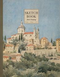 Architecture Sketchbook with Vintage Italy Landscape Illustration: Aesthetic Drawing Notebook for Adults, Girls, Boys, and Kids | Ideal for Sketching, ... | Large Size: 8.5" x 11" | 100 Blank Pages