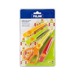 Milan - Schaar + 4 messen ZigZag blister (10307638)