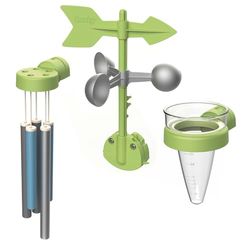 Smoby - Kit Meteo - Carillon, Girouette Anémomètre et Pluviomètre - A Partir de 2 Ans - Fabrication Française