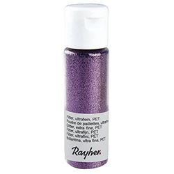 Rayher 39420312 fransar, ultrafin, PET, flaskor 20 ml, lavendel