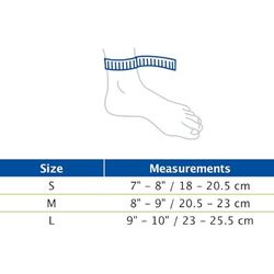 Actimove Sports Edition Elastische enkelbandage met klittenbandsluiting, voor stabilisatie en compressie tijdens het sporten, links of rechts te gebruiken, zwart, large