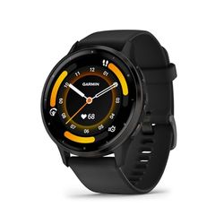 Garmin Venu 3, Smartwatch, Sporthorloge, AMOLED-Scherm, 14 dagen batterij, Spraakassistent, Muziek, Garmin Pay, Slaapcoaching, Zwart