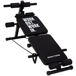 Bodytone - Banco Multiejercicio Plegable para Musculación | Banco para Abdominales Reclinable | 4 Posiciones de Inclinación y 4 Posiciones de Altura | DB1