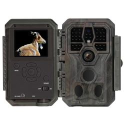 GardePro A5 Wildcamera 64MP 1296P H.264 video, wildcamera met bewegingsmelder, nachtzicht tot 30 m, No-Glow infrarood wilddierencamera, outdoor, waterdicht, diercamera