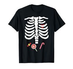 Halloween Skeleton Bambini Scheletro Ragazzi Ragazze Costume Maglietta