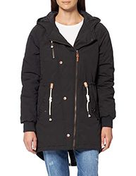 beach connection Leslie Parka da Donna, Nero (Black), 44 (Taglia Unica: Medium)