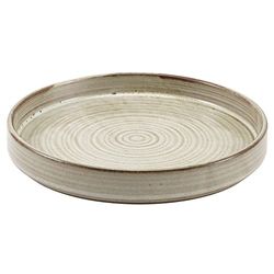 Genware Terra Porcelain Grey Presentation Plate, 21cm, PR-PG21, Pack of 6