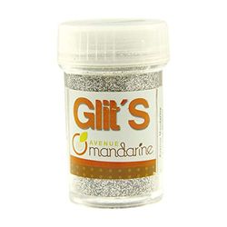 Avenue Mandarine 42502MD - Flacone di paillettes Glit's 14 g argento