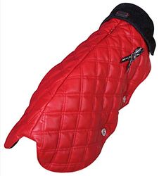 Wouapy Abrigo «Groov Rouge» de Wouapy en Talla 34, el Abrigo Elegante Que Protege tu Perro de Las inclemencias del Tiempo para Perro