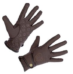 Kerbl, Mora, winter-paardrijhandschoen, bruin, maat M.