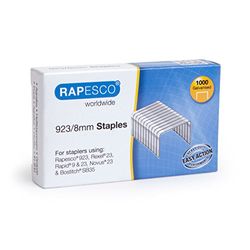 Rapesco 1236 923/8 mm, type 23 verzinkte nietjes, 1000 stuks