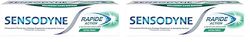 Sensodyne Dentifrice Rapide Action Extra Fresh, Limitant la Sensibilité Dentaire, 75 ml (Lot de 2)