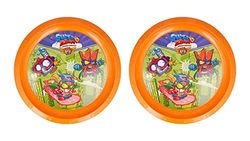 ALMACENESADAN 4731 Superzingset, bestaande uit 2 herbruikbare borden voor verjaardag, snacks of dagelijks gebruik, diameter 21,5 cm, herbruikbaar, BPA-vrij