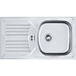 Franke lavello in acciaio INOX (Linen), con ciotola da Eurostar ETL 614I Nova 101.0368.951, grigio