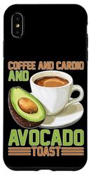 Coffee And Cardio And Avocado Toast Palestra sana Custodia per iPhone XS Max
