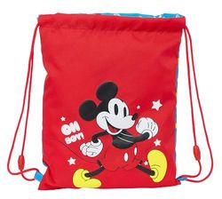 Mickey Mouse Fantastic - Sac à dos plat junior, idéal pour enfants de différents âges, confortable et polyvalent, qualité et résistance, 26 x 34 cm, bleu/rouge, bleu/rouge, Estándar, Décontracté
