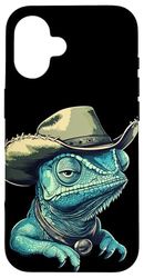 Desert King Chameleon in Full Rodeo Mode Costume Case for iPhone 16