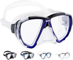 Cressi Nicht Anwendbar Big Eyes Masque de plongée Mixte, Bleu (Transparent/Bleu), Taille Unique