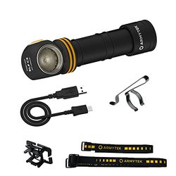 Torcia frontale Armytek Elf C2 LED bianco caldo LED Micro USB ricaricabile + 18650 batteria agli ioni di litio