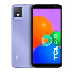 TCL 403 - Smartphone de 6" (2GB-32GB Ampliable MicroSD, Dual SIM, Cámaras 8MP+5MP, Batería 3000mAh, Android 12 Go Ed.) Malva