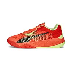 PUMA Unisex Adults' Sport Shoes ELIMINATE POWER NITRO II Indoor Court Shoes, RED BLAST-FAST YELLOW-PUMA BLACK, 42