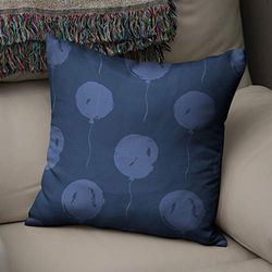 BonaMaison Decoratieve Kussensloop, Blauw Kussenhoezen Bank, Zitkussen, Decoratieve Kussenhoesjes, Kussensloop; Sofa, Slaapkamer, Kantoor, Auto 43x43 Cm - Ontworpen en Vervaardigd in Turkije