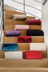 Toison d’or Coperta Velvet Microvelluto poliestere tinta unita, 220 x 240 cm, misura