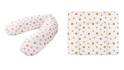 Rotho Babydesign Nursing pillow Multi, 190 x 35 cm, Wide changing pad 85 x 72 cm, 0 Month +, Boho Sun 21081 0010 DN01