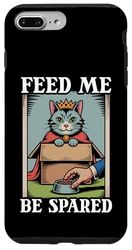 Feed Me Be Spared Cat In Box Cute Funny Cat Case for iPhone 7 Plus/8 Plus