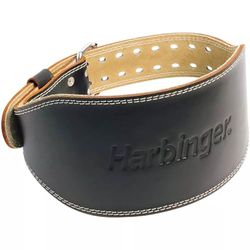 Harbinger, 6 inch Padded Leather Belt Unisex-Adulto, Black, L