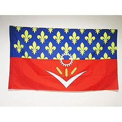 AZ FLAG Bandiera Senna-Saint-Denis 150x90cm - Bandiera Dipartimento di Seine-Saint-Denis - Francia 90 x 150 cm Foro per Asta