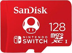 SanDisk 128 GB microSDXC cartão de memória para Nintendo Switch, até 100 MB/s UHS-I Class 10 U3